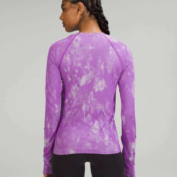 Lululemon Swiftly Tech Long Sleeve Shirt 2.0 *Race Length Shadow Bloom Moonlit - Picture 3 of 10